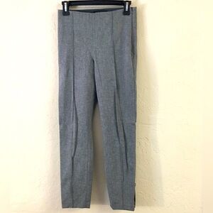 Banana Republic Slim Trousers Size 2 Petite Gray Zipper Detail